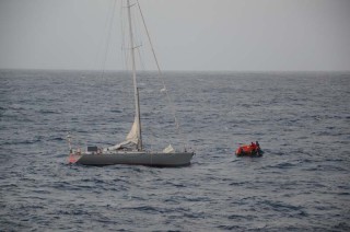 Havarierte Segelyacht Buccanier im Atlantik / © Costa Crociere