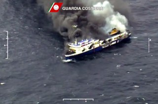 Feuer an Bord der Norman Atlantic / © Italienische Küstenwache