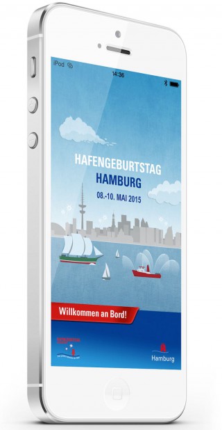 Handy App für Hamburger Hafengeburtstag 2015 / Hamburg Messe und Congress GmbH