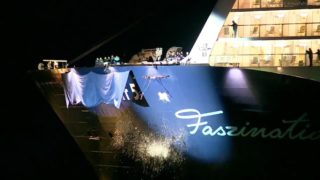 Die Mein Schiff 5 wurde in Travemünde von Lena Meyer-Landrut getauft / © TUI Cruises