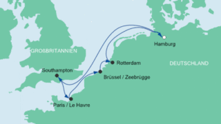 AIDAperla Metropolenroute 1: Ganzjährig von Hamburg zu den schönsten Metropolen Nordeuropas reisen / © AIDA Cruises