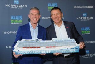 Elvis Duran wird Taufpate der Norwegian Bliss © Norwegian Cruise Line