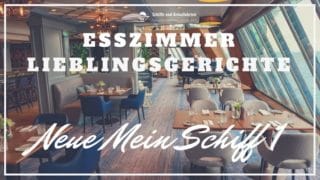 Spezialitäten Restaurant "Esszimmer - Lieblingsgerichte" auf der neuen Mein Schiff 1